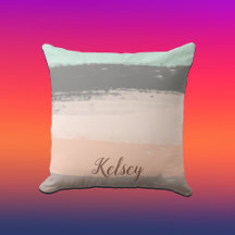 Monogram penseelstreken kleurrijk |