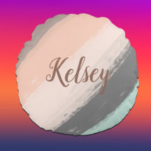 Monogram penseelstreken kleurrijk |