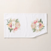 Monogram Peony Bloom Bad Handdoek (Handdoek)