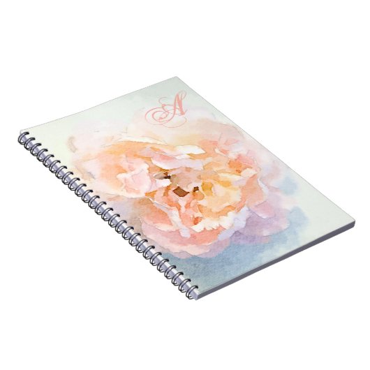 Monogram Peony-laptop Notitieboek (Rechterzijde)