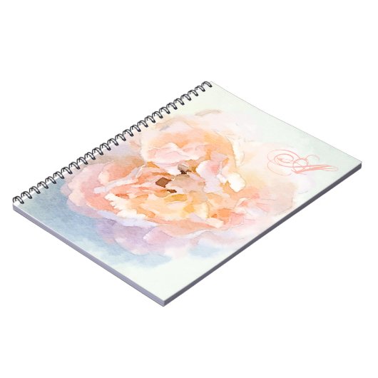 Monogram Peony-laptop Notitieboek (Linkerzijde)