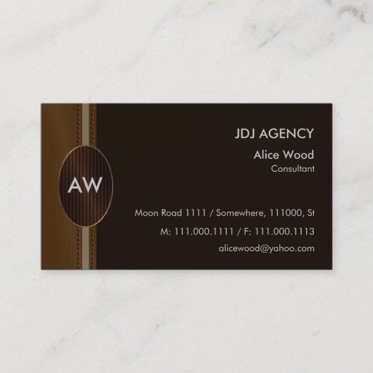 Monogram | Perfect Visitekaartje (Voorkant)