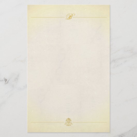 Monogram  perkampapier briefpapier (Voorkant)