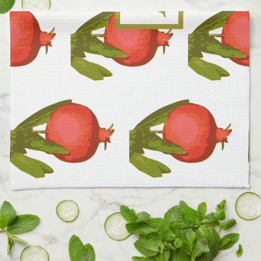 Monogram Personal Chic Rosh Hashanah Theedoek (Gevouwen)