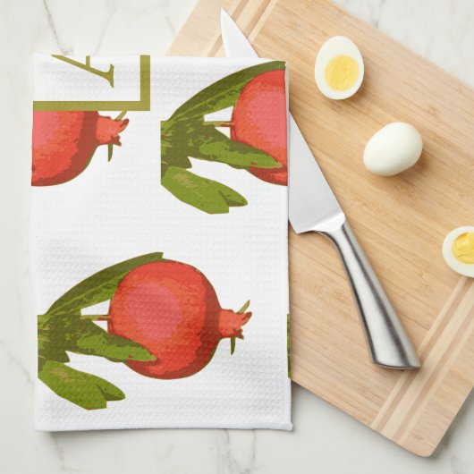 Monogram Personal Chic Rosh Hashanah Theedoek (Quarter Fold)