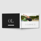 Monogram Personal PhotoModern Bar Mitzvah Gastenboek (Volledig)