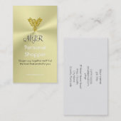 Monogram, Personal Shopper, Gold-look Phoenix Visitekaartje (Voorkant / Achterkant)