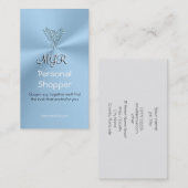 Monogram, Personal Shopper, Ice-blue Phoenix Visitekaartje (Voorkant / Achterkant)
