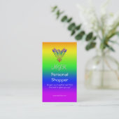 Monogram, Personal Shopper, LGBT Rainbow Phoenix Visitekaartje (Staand voorkant)