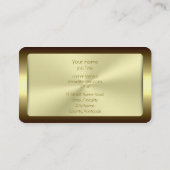 Monogram, Personal Trainer, gouden Phoenix Visitekaartje (Achterkant)