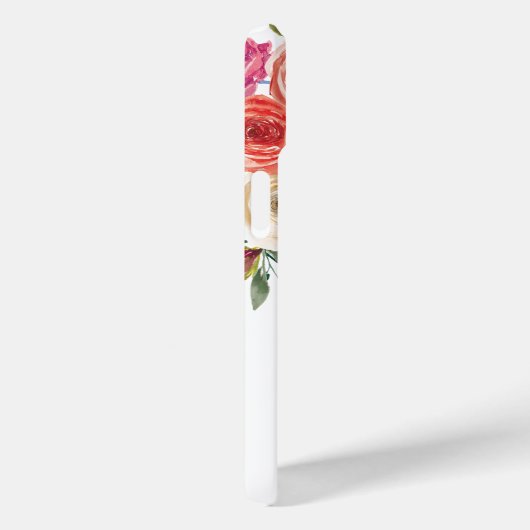 Monogram | personaliseren | Waterverf | Floral Case-Mate iPhone Case (Achterkant / Rechts)