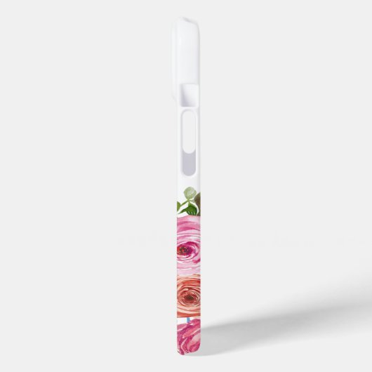 Monogram | personaliseren | Waterverf | Floral Case-Mate iPhone Case (Achterkant / Links)