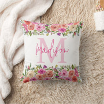 Monogram | personaliseren | Waterverf | Floral
