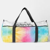 Monogram Personalize Rainbow Tie Dye Girl Gear bag Plunjezak (Voorkant)