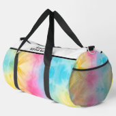 Monogram Personalize Rainbow Tie Dye Girl Gear bag Plunjezak (Rechterhoek)