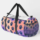Monogram Personalize Wavy Paw Print Pet Travel Plunjezak (Rechterhoek)
