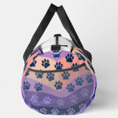 Monogram Personalize Wavy Paw Print Pet Travel Plunjezak (Rechts)