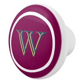 Monogram Personalized Drawer Handles Pulls Knobs  Keramische Knop