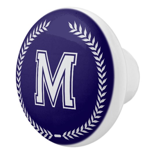 Monogram Personalized Drawer Handles Pulls Knobs  Keramische Knop (Rechts)