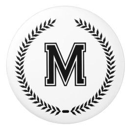 Monogram Personalized Drawer Handles Pulls Knobs  Keramische Knop