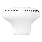 Monogram Personalized Drawer Handles Pulls Knobs  Keramische Knop (Zijkant)