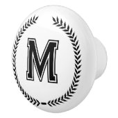 Monogram Personalized Drawer Handles Pulls Knobs  Keramische Knop (Rechts)