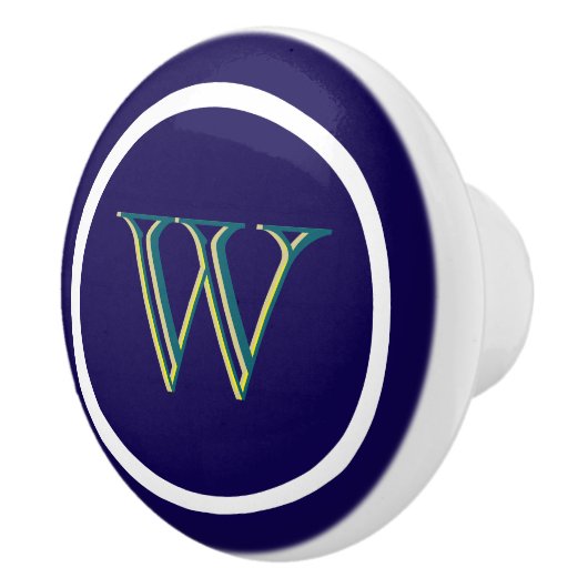 Monogram Personalized Drawer Handles Pulls Knobs  Keramische Knop (Rechts)