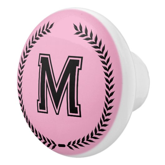 Monogram Personalized Drawer Handles Pulls Knobs  Keramische Knop (Rechts)