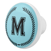 Monogram Personalized Drawer Handles Pulls Knobs  Keramische Knop (Rechts)