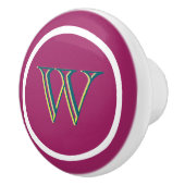 Monogram Personalized Drawer Handles Pulls Knobs  Keramische Knop (Rechts)