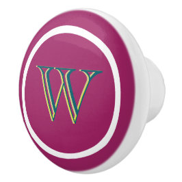 Monogram Personalized Drawer Handles Pulls Knobs  Keramische Knop