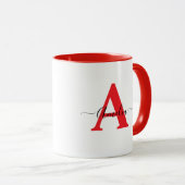 Monogram Personalized Mug  Mok (Voorkant rechts)