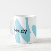 Monogram Personalized Mug Tea Cup Koffiemok (Voorkant links)