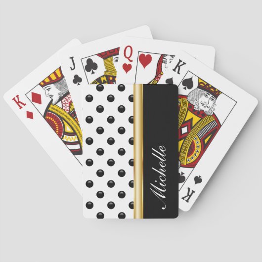 Monogram Personalized Playing Cards Speelkaarten (Achterkant)