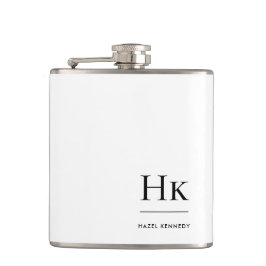 Monogram Personalized White Monogrammed Heupfles