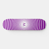 Monogram persoonlijk skateboard Uw kleurenbrief (Horizontaal)