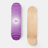 Monogram persoonlijk skateboard Uw kleurenbrief (Voorkant)