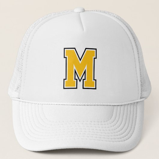Monogram Persoonlijke Varsity  Trucker Pet (Voorkant)