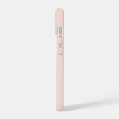 Monogram Perzik Goud Minimalistische Initialen iPhone 15 Case (Linkerkant)