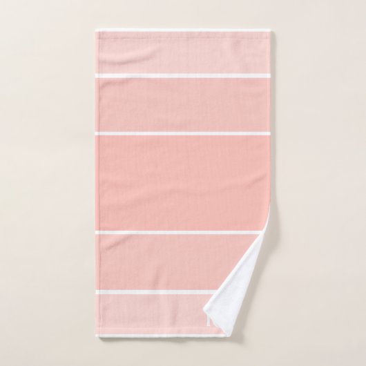 Monogram Perzik tinten met wit Bad Handdoek (Handdoek)