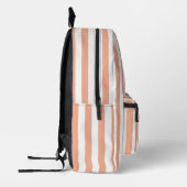 Monogram Perzik & Witte Strepen Gestreept Bedrukte Rugzak (Links)