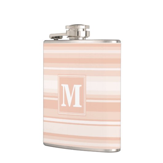 Monogram perzikstrepen heupfles (Links)