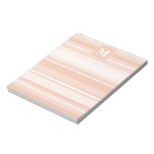 Monogram perzikstrepen notitieblok (Linkerzijde)