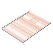 Monogram perzikstrepen notitieboek (Linkerzijde)