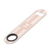 Monogram perzikstrepen speed flessenopener (Voorkant Gekanteld)