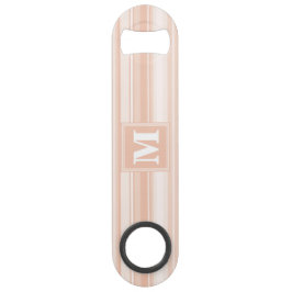 Monogram perzikstrepen speed flessenopener