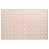 Monogram perzikstrepen stof (Fat Quarter)