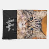 Monogram Pet Photo Kitchen Towels Theedoek (Horizontaal)