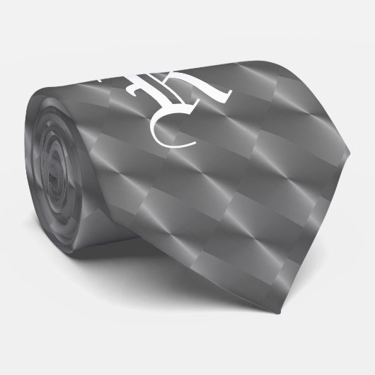 MONOGRAM PEWTER STROPDAS (Opgerold)