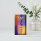 Monogram Phoenix, Personal Shopper, lens-effect Visitekaartje (Staand voorkant)